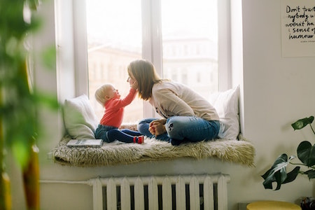 mother-child-window-playing